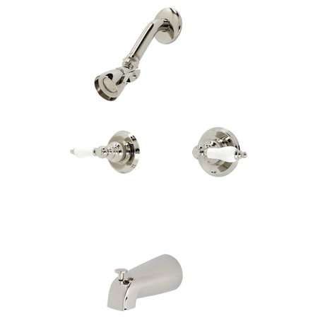 Kingston Brass KB246PLPN Tub and Shower Faucet, Polished Nickel KB246PLPN